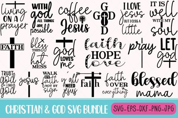 Christian God SVG Bundle 2 for Crafts
