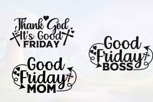 Christian T-shirt Good Friday Boss and Graphic Templates