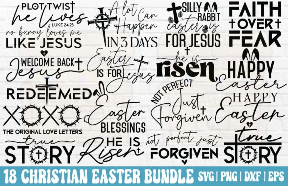Easter Christian SVG Bundle - Easter PNG Crafts