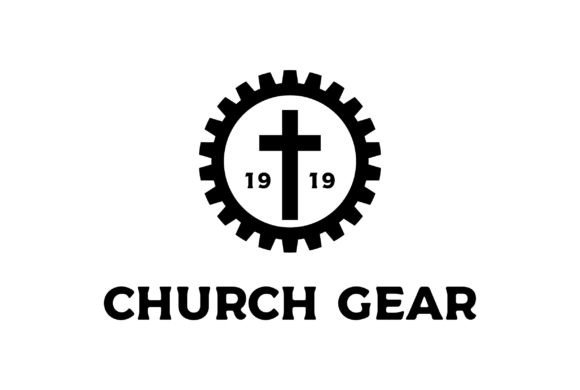 Gear Cog Driven with Jesus Christian Logos