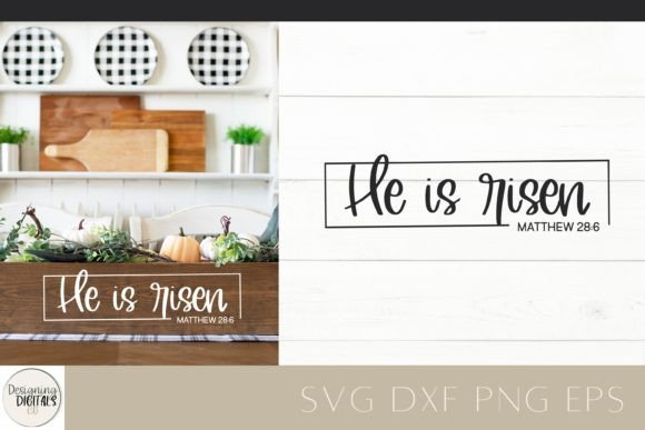 He is Risen SVG, Christian Easter SVG