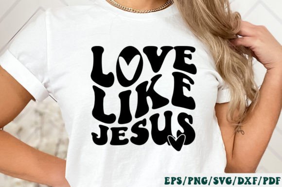 Love Like Jesús Retro Svg Crafts