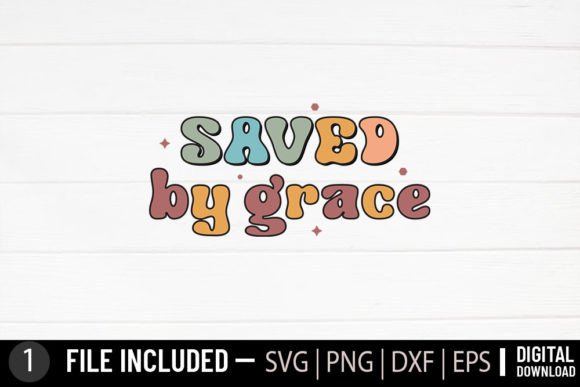 Saved by Grace - Jesus Christian Retro
