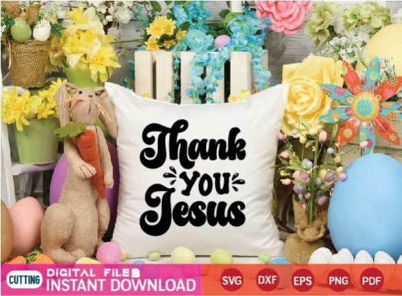 THANK You Jesus Svg for Crafts Projects