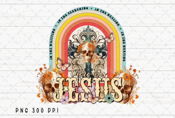 There Was Jesus God Christian Skull PNG Illustrations