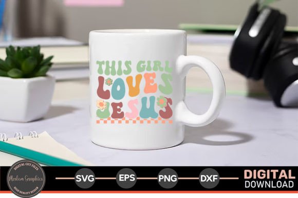 This Girl Loves People - Jesus Retro SVG